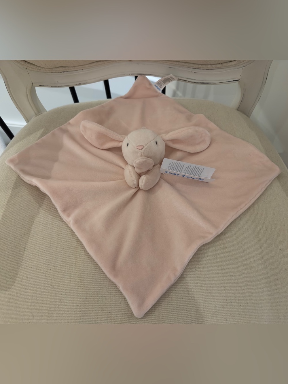 ๐ฉฐ NWT carter's Pink Bunny Lovey Blanket Comfort Soother for Baby Girl